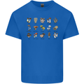 Mushroom Species Foraging Mycology Kids T-Shirt Childrens Royal Blue