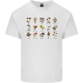 Mushroom Species Foraging Mycology Kids T-Shirt Childrens White