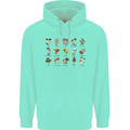 Mushroom Species Foraging Mycology Mens 80% Cotton Hoodie Peppermint
