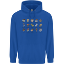 Mushroom Species Foraging Mycology Mens 80% Cotton Hoodie Royal Blue