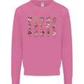Mushroom Species Foraging Mycology Mens Sweatshirt Jumper Azalea