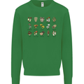 Mushroom Species Foraging Mycology Mens Sweatshirt Jumper Irish Green