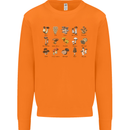 Mushroom Species Foraging Mycology Mens Sweatshirt Jumper Orange