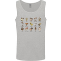 Mushroom Species Foraging Mycology Mens Vest Tank Top Sports Grey