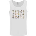 Mushroom Species Foraging Mycology Mens Vest Tank Top White
