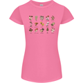 Mushroom Species Foraging Mycology Womens Petite Cut T-Shirt Azalea