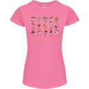 Mushroom Species Foraging Mycology Womens Petite Cut T-Shirt Azalea
