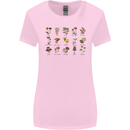 Mushroom Species Foraging Mycology Womens Wider Cut T-Shirt Light Pink