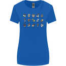 Mushroom Species Foraging Mycology Womens Wider Cut T-Shirt Royal Blue