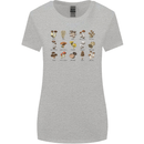 Mushroom Species Foraging Mycology Womens Wider Cut T-Shirt Sports Grey