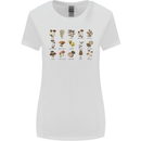 Mushroom Species Foraging Mycology Womens Wider Cut T-Shirt White