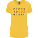Mushroom Species Foraging Mycology Womens Wider Cut T-Shirt Yellow