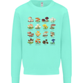 Mushroom Species Kids Sweatshirt Jumper Peppermint