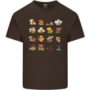 Mushroom Species Kids T-Shirt Childrens Chocolate