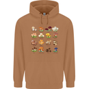 Mushroom Species Mens 80% Cotton Hoodie Caramel Latte