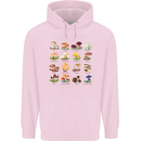 Mushroom Species Mens 80% Cotton Hoodie Light Pink