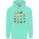 Mushroom Species Mens 80% Cotton Hoodie Peppermint