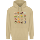 Mushroom Species Mens 80% Cotton Hoodie Sand