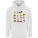 Mushroom Species Mens 80% Cotton Hoodie White