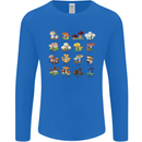 Mushroom Species Mens Long Sleeve T-Shirt Royal Blue