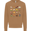 Mushroom Species Mens Sweatshirt Jumper Caramel Latte