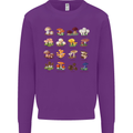 Mushroom Species Mens Sweatshirt Jumper Purple