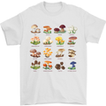 Mushroom Species Mens T-Shirt Cotton Gildan White