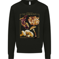 Mushroom Species Mycology Foraging Kids Sweatshirt Jumper Black