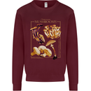 Mushroom Species Mycology Foraging Kids Sweatshirt Jumper Maroon