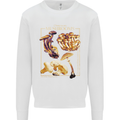 Mushroom Species Mycology Foraging Kids Sweatshirt Jumper White