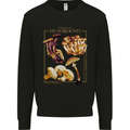 Mushroom Species Mycology Foraging Mens Sweatshirt Jumper Black