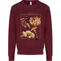 Mushroom Species Mycology Foraging Mens Sweatshirt Jumper Maroon