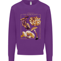 Mushroom Species Mycology Foraging Mens Sweatshirt Jumper Purple