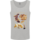 Mushroom Species Mycology Foraging Mens Vest Tank Top Sports Grey
