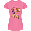 Mushroom Species Mycology Foraging Womens Petite Cut T-Shirt Azalea