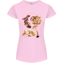 Mushroom Species Mycology Foraging Womens Petite Cut T-Shirt Light Pink