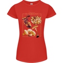 Mushroom Species Mycology Foraging Womens Petite Cut T-Shirt Red