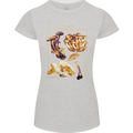 Mushroom Species Mycology Foraging Womens Petite Cut T-Shirt Sports Grey