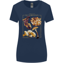 Mushroom Species Mycology Foraging Womens Wider Cut T-Shirt Navy Blue
