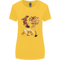 Mushroom Species Mycology Foraging Womens Wider Cut T-Shirt Yellow