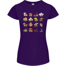 Mushroom Species Womens Petite Cut T-Shirt Purple