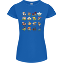 Mushroom Species Womens Petite Cut T-Shirt Royal Blue