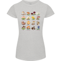 Mushroom Species Womens Petite Cut T-Shirt Sports Grey