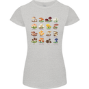 Mushroom Species Womens Petite Cut T-Shirt Sports Grey