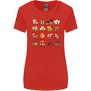 Mushroom Species Womens Wider Cut T-Shirt Red
