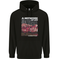 Mushrooms A Network of Life Mycology Childrens Kids Hoodie Black