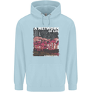 Mushrooms A Network of Life Mycology Childrens Kids Hoodie Light Blue