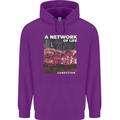 Mushrooms A Network of Life Mycology Childrens Kids Hoodie Purple