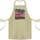 Mushrooms A Network of Life Mycology Cotton Apron 100% Organic Khaki