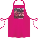 Mushrooms A Network of Life Mycology Cotton Apron 100% Organic Pink